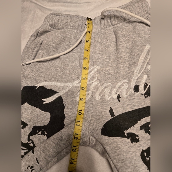 Asaali Sweatpants Color Grey/Black Size Small - Picture 7 of 12